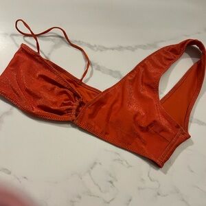 Zara orange bikini top